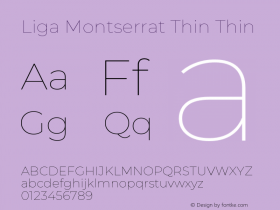 Liga Montserrat Thin