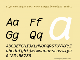 Liga Fantasque Sans Mono LargeLineHeight