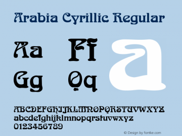 Arabia Cyrillic
