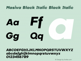Masiva Black Italic
