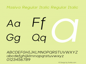 Masiva Regular Italic