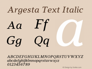 Argesta Text