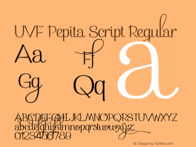 UVF Pepita Script