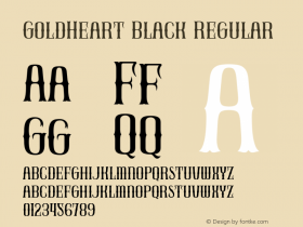 GoldHeart Black