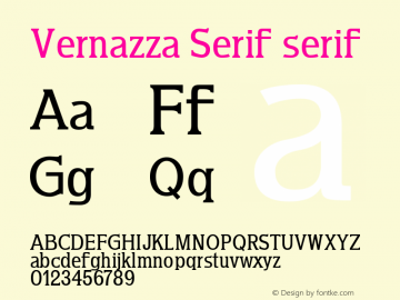 Vernazza Serif