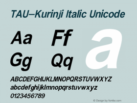 TAU-Kurinji Italic