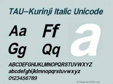 TAU-Kurinji Italic