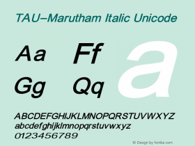 TAU-Marutham Italic