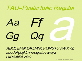 TAU-Paalai Italic