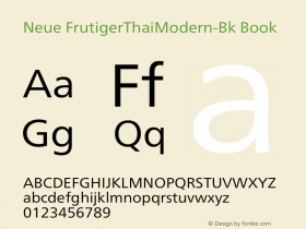 Neue FrutigerThaiModern-Bk