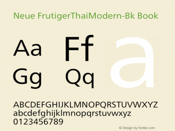 Neue FrutigerThaiModern-Bk