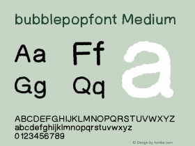 bubblepopfont