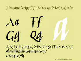 HumanaScriptITC-Medium