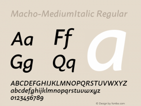 Macho-MediumItalic