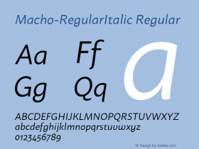 Macho-RegularItalic