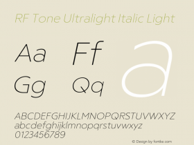 RF Tone Ultralight Italic