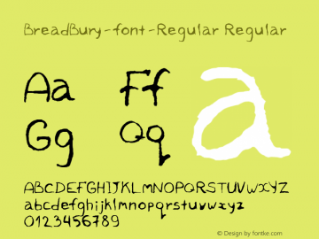 BreadBury-font-Regular