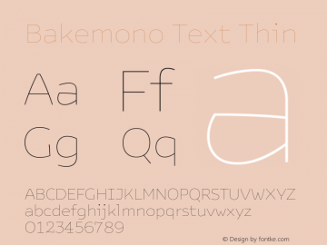 Bakemono Text