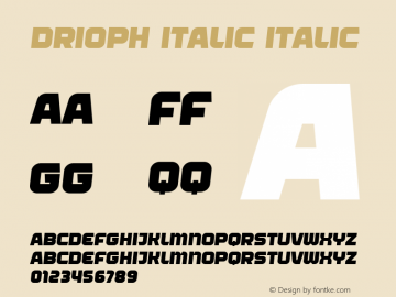 Drioph Italic