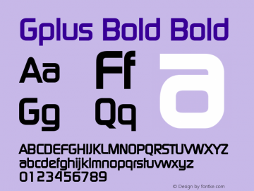 Gplus Bold