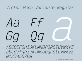 Victor Mono Variable