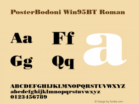 PosterBodoni Win95BT