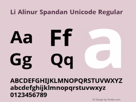 Li Alinur Spandan Unicode