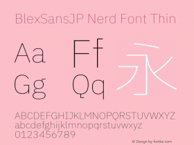 BlexSansJP Nerd Font