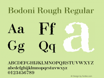 Bodoni Rough