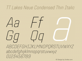 TT Lakes Neue Condensed