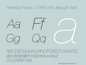 Helvetica Neue LT ARM