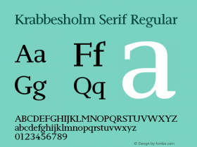 Krabbesholm Serif