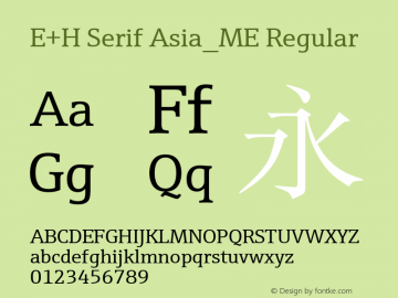 E+H Serif Asia_ME