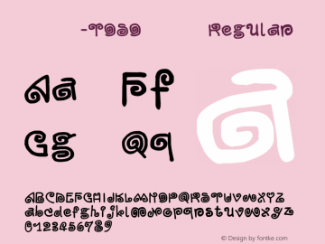 我字酷-TOSO英文体