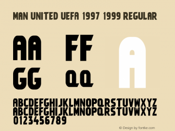 Man United UEFA 1997 1999