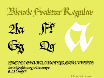 Blonde Fraktur