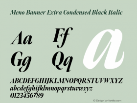 Meno Banner Extra Condensed