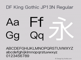 DF King Gothic JP13N