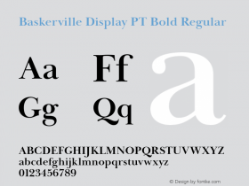 Baskerville Display PT Bold