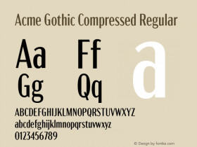 Acme Gothic Compressed