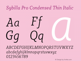 Sybilla Pro Condensed