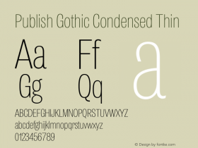 Publish Gothic Condensed