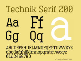 Technik Serif