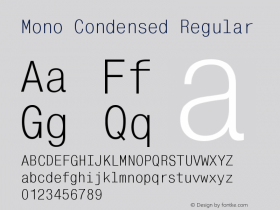 Mono Condensed