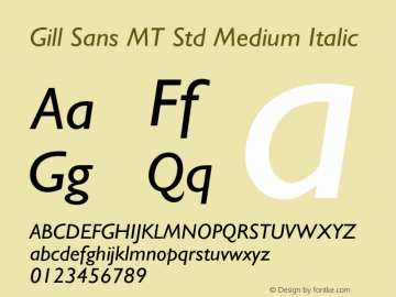 Gill Sans MT Std