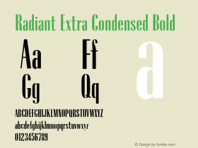 Radiant Extra Condensed