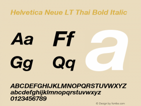 Helvetica Neue LT Thai