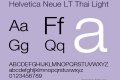 Helvetica Neue LT Thai