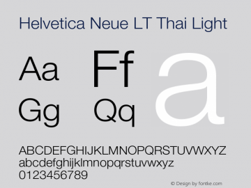 Helvetica Neue LT Thai