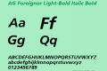 AG Foreigner Light-Bold Italic